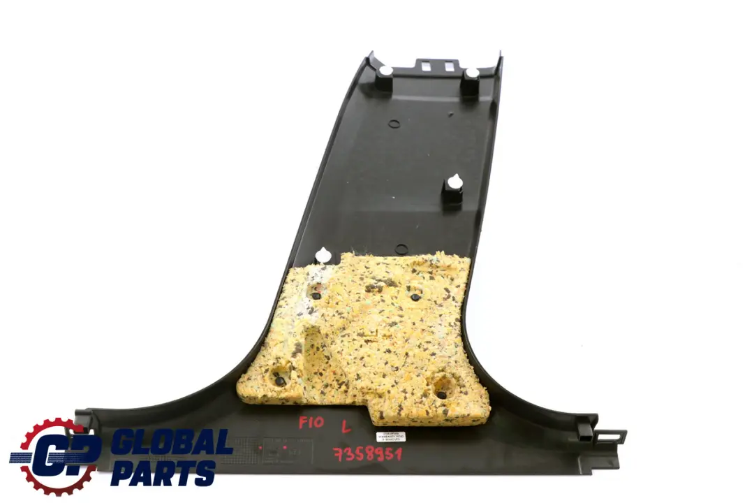 Tapa Pilar B Embellecedor Inferior Izquierda Negro 9116351 para BMW F10 F11 con número de pieza 7358951 BMW F10 F11 Tapa Pilar B Embellecedor Inferior Izquierda Negro 9116351 - SKU 7358951 - Número de pieza 7358951