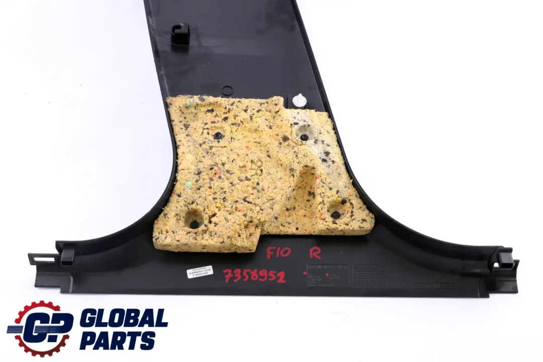 BMW 5 er F10 F11 Blende B Säule Unten Rechts Schwarz 9116352 - SKU 7358952 - Teilenummer 7358952