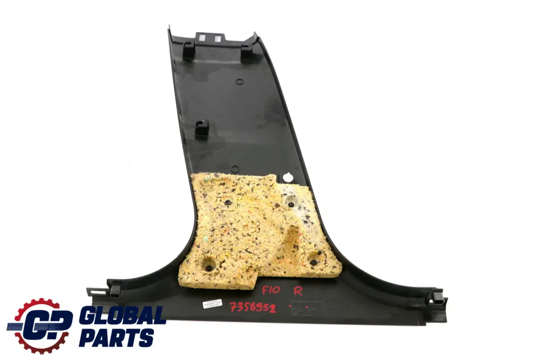 BMW F10 F11 Couverture B Colonne en Bas A Droite Noir 9116352 - SKU 7358952 - Numéro de pièce 7358952