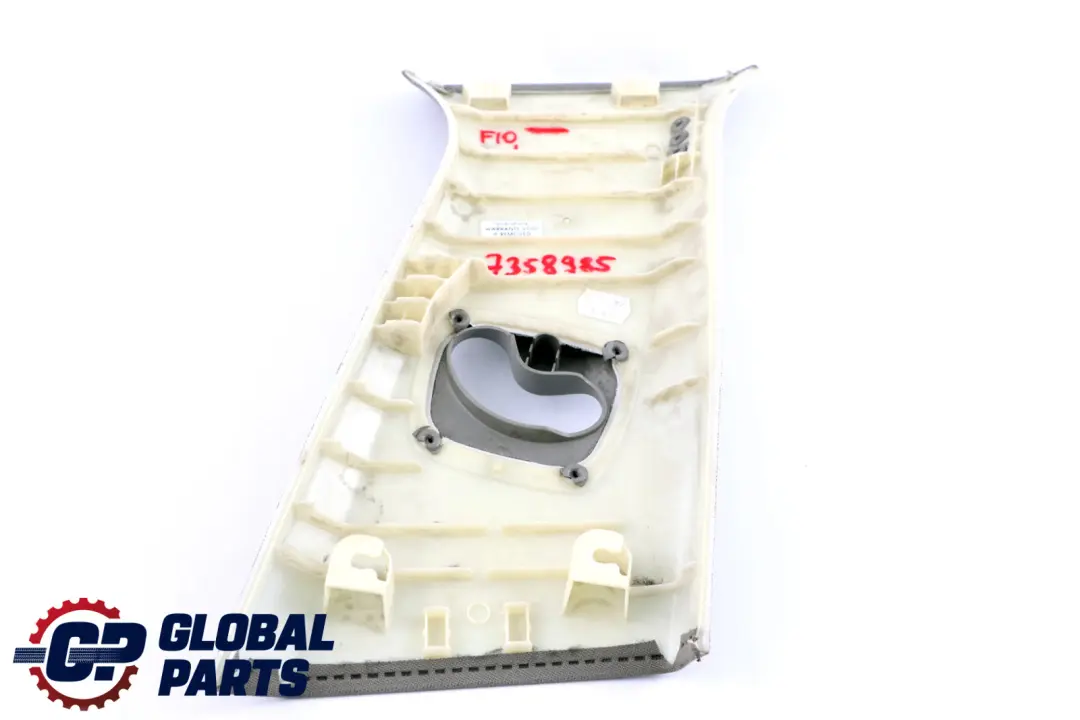 BMW F10 F11 Blende B-Säule Oben Links Everestgrau Grau 9116349 - SKU 7358985 - Teilenummer 7358985