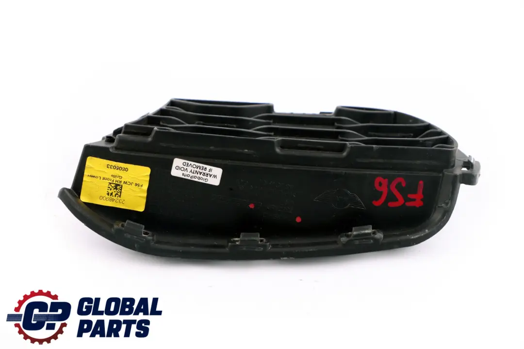 Front Bumper Air Inlet Finisher Right O/S to BMW Mini John Cooper Works F55 F56 with Part number 7360740 BMW Mini John Cooper Works F55 F56 Front Bumper Air Inlet Finisher Right O/S - SKU 7360740 - Part number 7360740