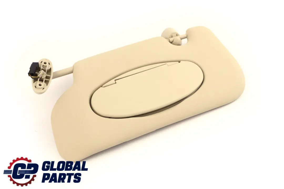 Mini R55 R56 LCI Specchio Parasole Illuminato Sinistro Light Beige - SKU 7361831 - Numero di parte 7361831