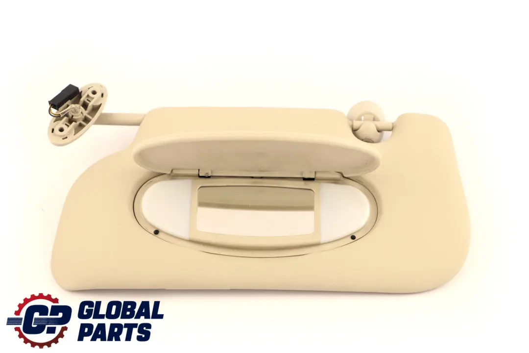 Parasol Iluminado Espejo Izquierdo Beige Claro para Mini R55 R56 LCI con número de pieza 7361831 Mini R55 R56 LCI Parasol Iluminado Espejo Izquierdo Beige Claro - SKU 7361831 - Número de pieza 7361831