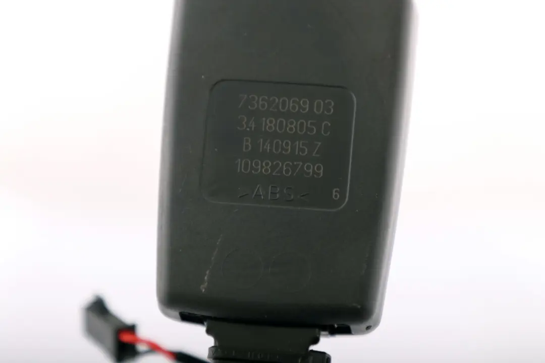 Left N/S Lower Belt Buckle to BMW MINI F54 F55 F56 Rear Seat with Part number 7362069 BMW MINI F54 F55 F56 Rear Seat Left N/S Lower Belt Buckle - SKU 7362069 - Part number 7362069