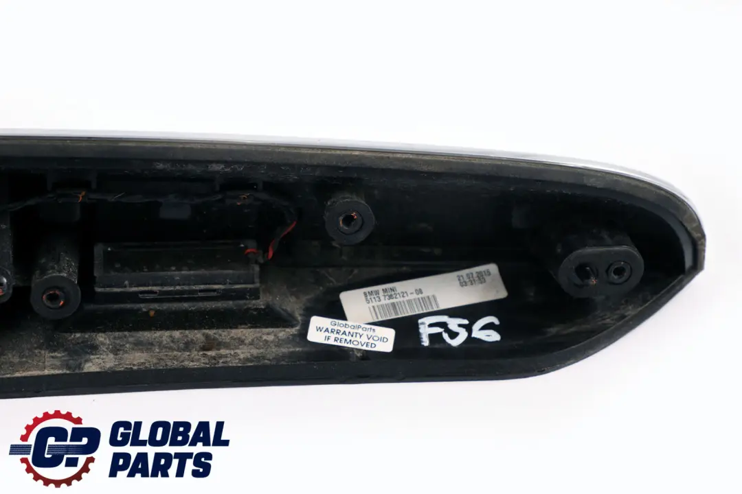 Tapa trasera maletero Embellecedor cromado para Mini Cooper F55 F56 F57 con número de pieza 7362121 Mini Cooper F55 F56 F57 Tapa trasera maletero Embellecedor cromado - SKU 7362121 - Número de pieza 7362121