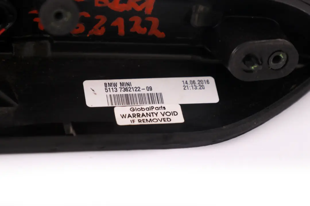 Mini F55 F56 F57 Rear Trunk Lid Grip Handle Boot Schwarz - SKU 7362122-BLK1 - Part number 7362122