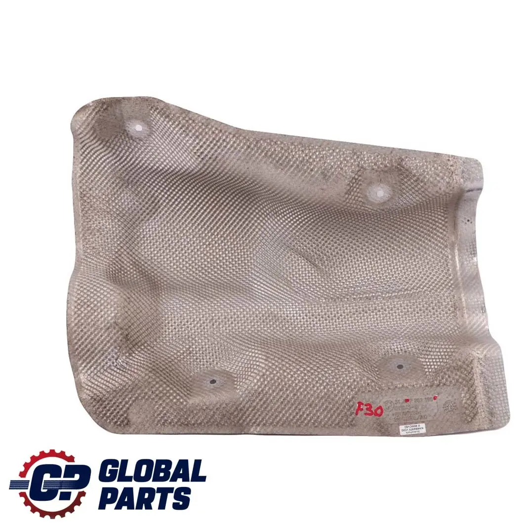 Exhaust Fuel Tank Heat Insulation Cover Panel to BMW F30 LCI 330e Hybrid with Part number 7363198 BMW F30 LCI 330e Hybrid Exhaust Fuel Tank Heat Insulation Cover Panel - SKU 7363198 - Part number 7363198