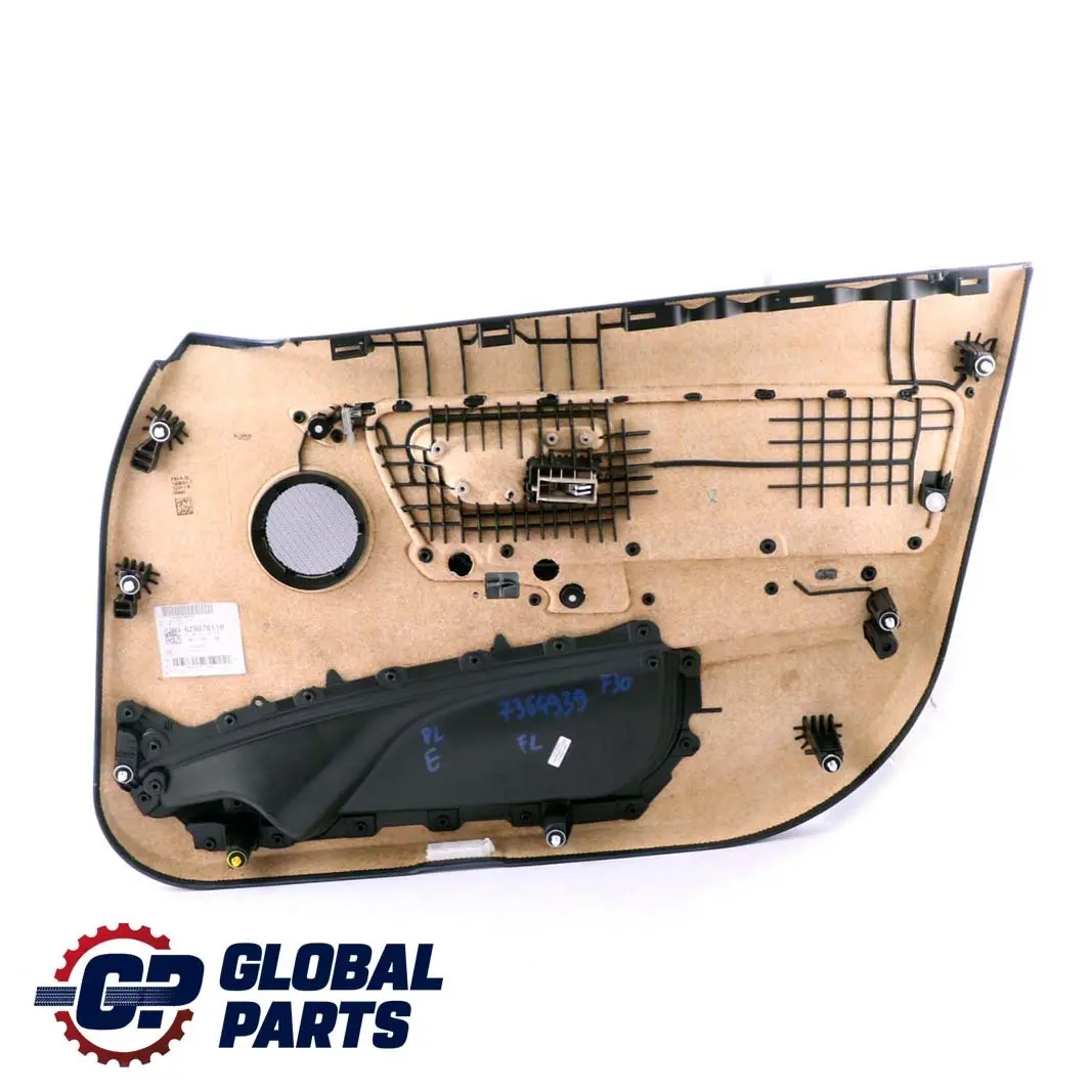 Front Left N/S Door Card Lining Panel Oyster Leather to BMW 3 Series F30 F31 with Part number 7364939 BMW 3 Series F30 F31 Front Left N/S Door Card Lining Panel Oyster Leather - SKU 7364939 - Part number 7364939