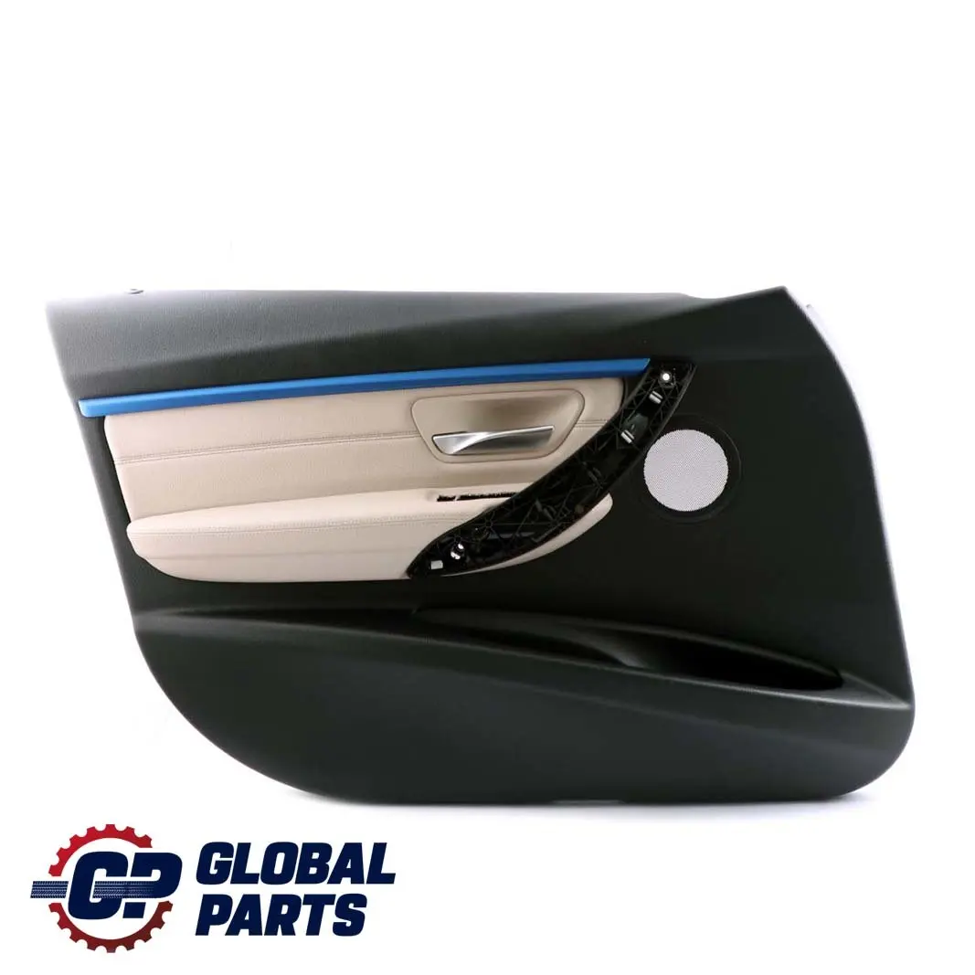 Front Left N/S Door Card Lining Panel Oyster Leather to BMW 3 Series F30 F31 with Part number 7364939 BMW 3 Series F30 F31 Front Left N/S Door Card Lining Panel Oyster Leather - SKU 7364939 - Part number 7364939