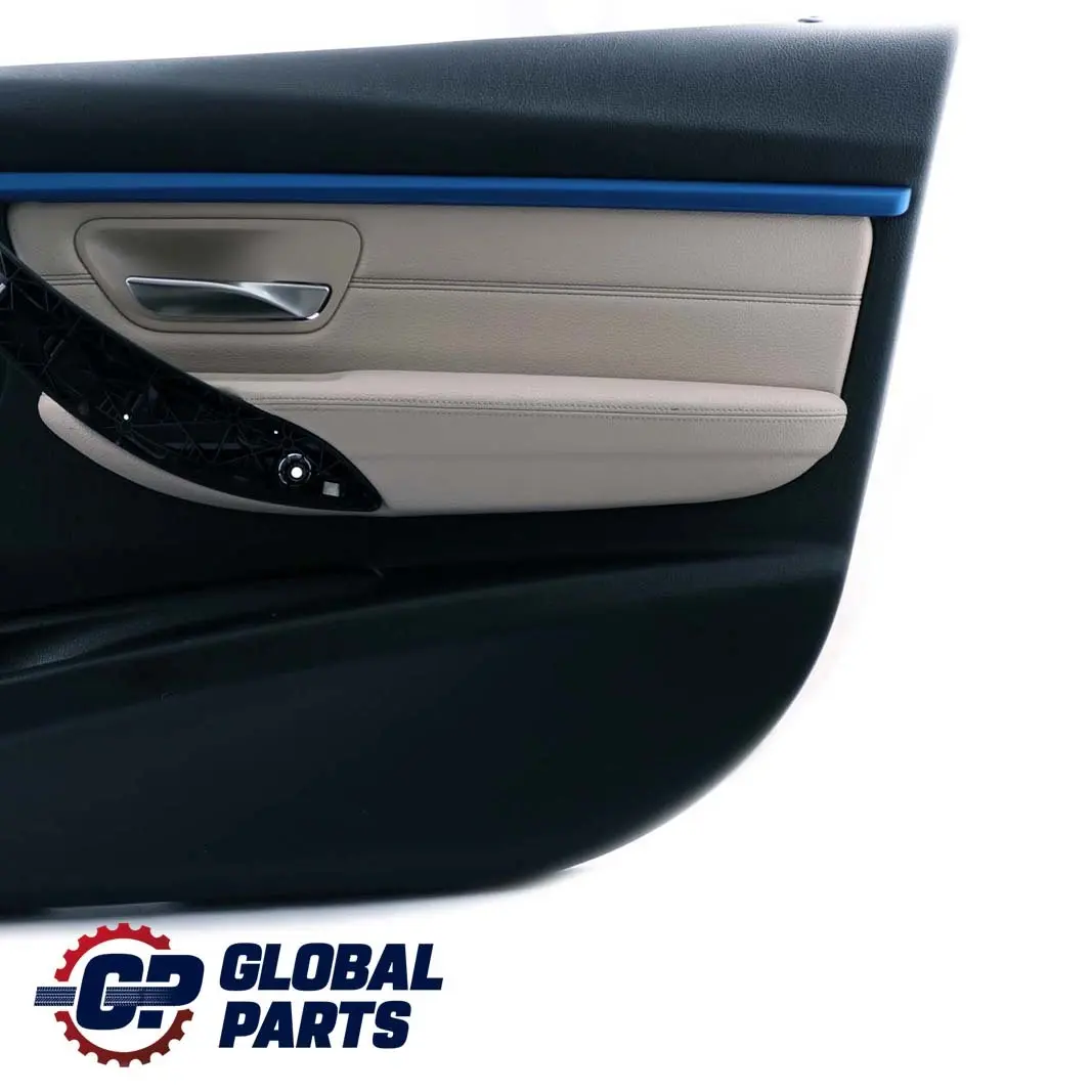 Front Right O/S Door Card Lining Panel Oyster Leather to BMW 3 Series F30 F31 with Part number 7364940 BMW 3 Series F30 F31 Front Right O/S Door Card Lining Panel Oyster Leather - SKU 7364940 - Part number 7364940
