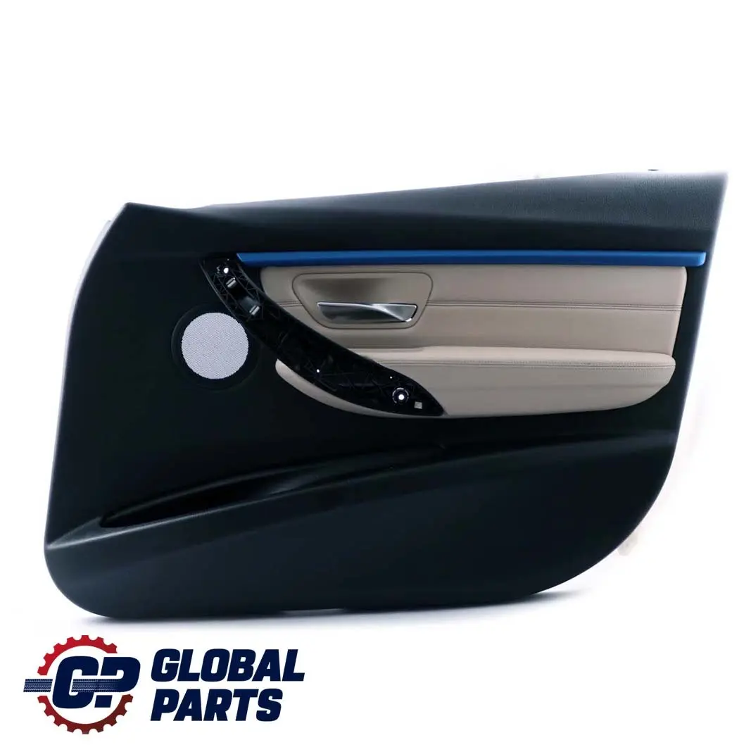 Front Right O/S Door Card Lining Panel Oyster Leather to BMW 3 Series F30 F31 with Part number 7364940 BMW 3 Series F30 F31 Front Right O/S Door Card Lining Panel Oyster Leather - SKU 7364940 - Part number 7364940