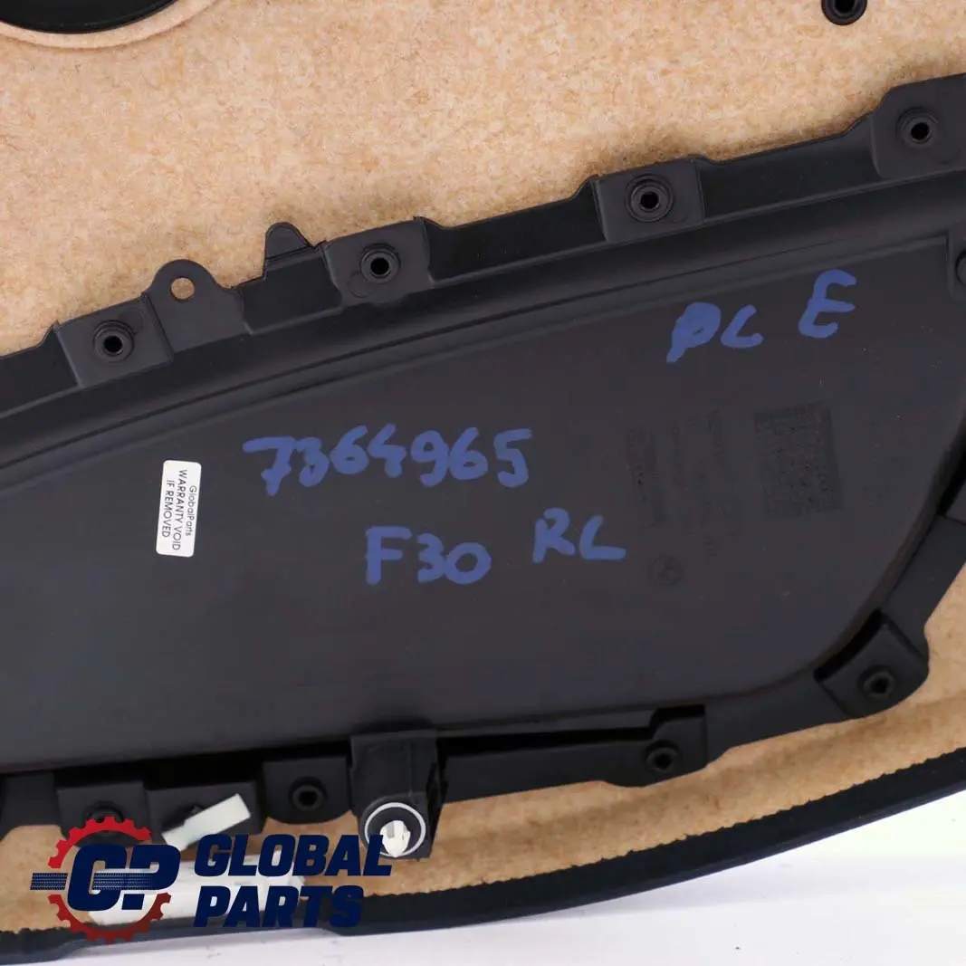 Left N/S Door Card Lining Panel Oyster Leather to BMW 3 Series F30 F31 Rear with Part number 7364965 BMW 3 Series F30 F31 Rear Left N/S Door Card Lining Panel Oyster Leather - SKU 7364965 - Part number 7364965