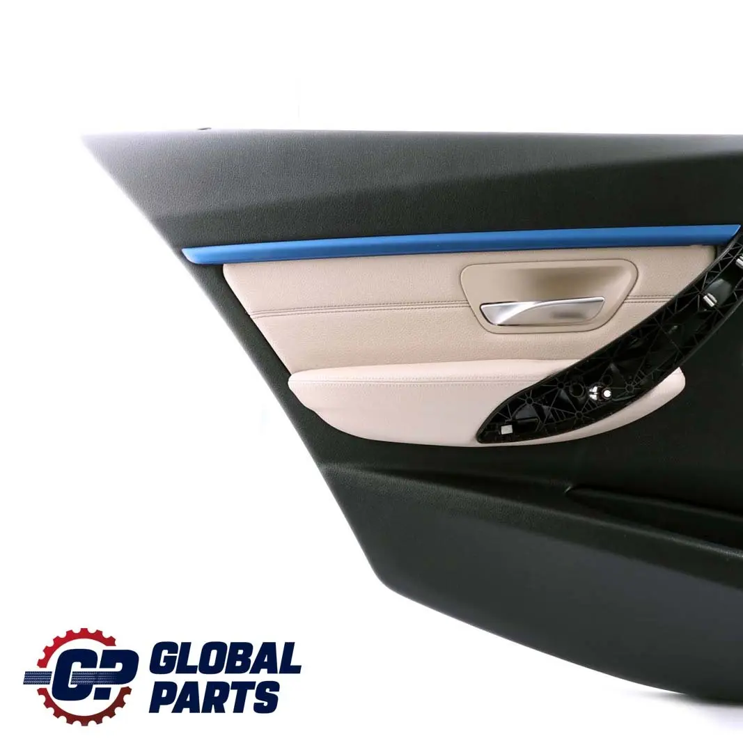 BMW 3 Series F30 F31 Rear Left N/S Door Card Lining Panel Oyster Leather - SKU 7364965 - Part number 7364965
