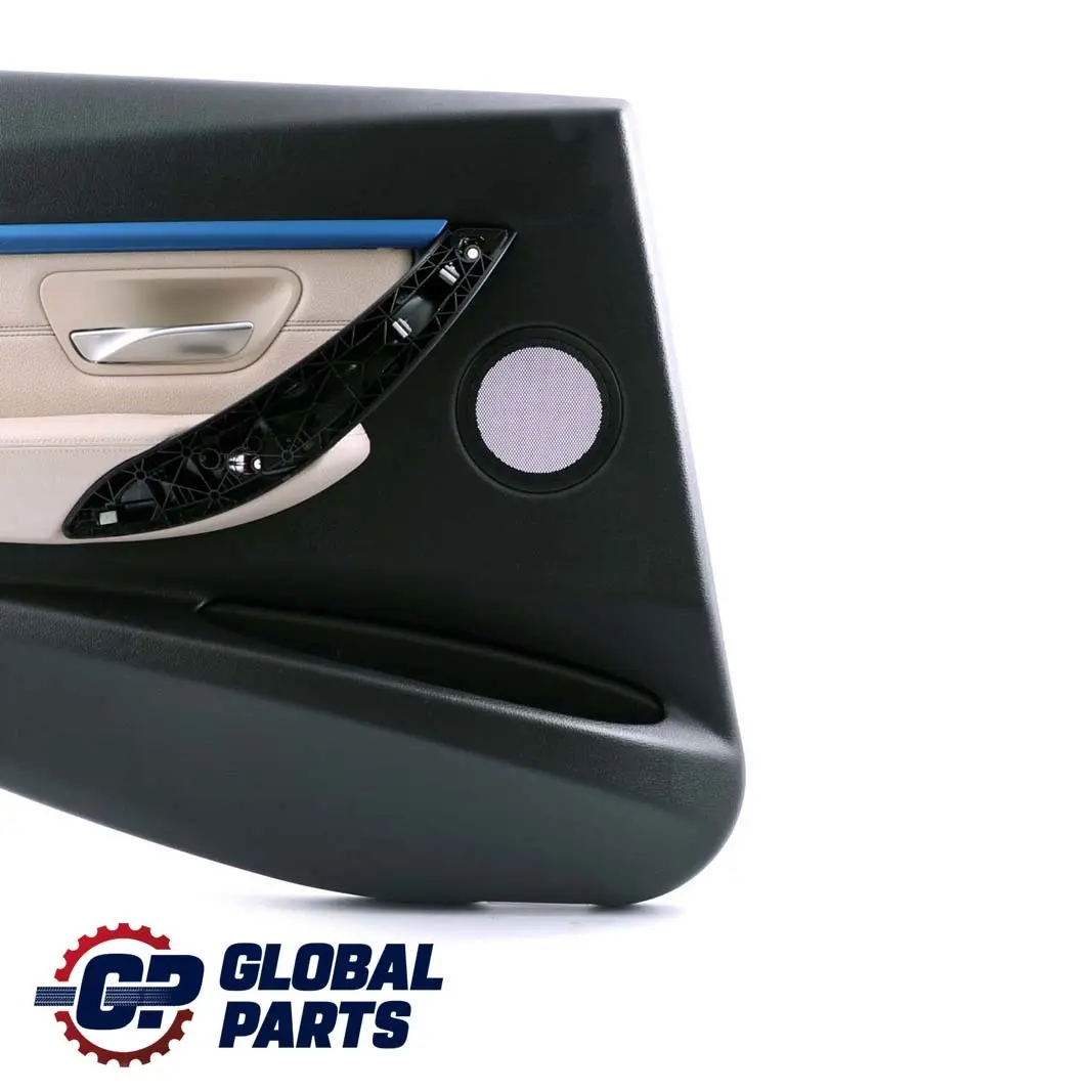 Left N/S Door Card Lining Panel Oyster Leather to BMW 3 Series F30 F31 Rear with Part number 7364965 BMW 3 Series F30 F31 Rear Left N/S Door Card Lining Panel Oyster Leather - SKU 7364965 - Part number 7364965