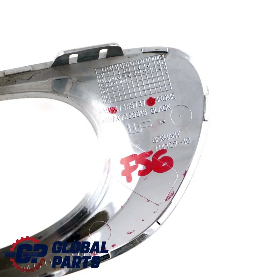 Mini Cooper F55 F56 F57 Paraurti posteriore Fendinebbia Copertura Cromo - SKU 7365737 - Numero di parte 7365737
