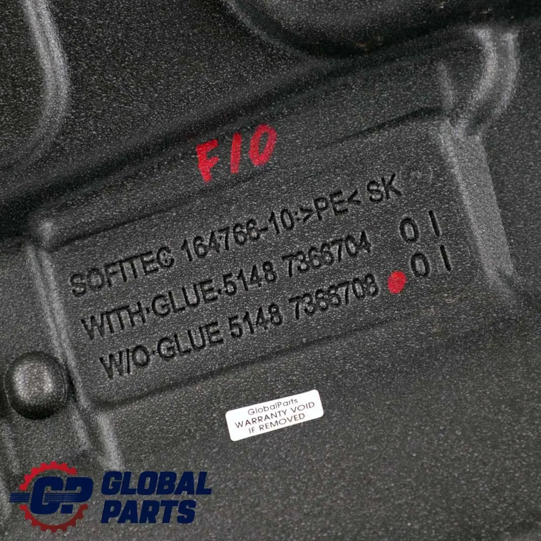 BMW Serie 5 F10 F11 Aislamiento Acústico Puerta Trasera Derecha - SKU 7366708 - Número de pieza 7366708