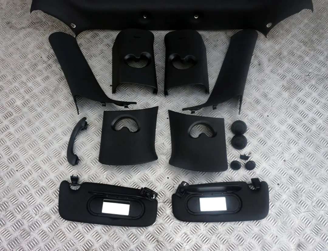 Genuine BMW Mini F56 Complete Headlining Roof Lining Roofliner Black + Pillars to with Part number 7369253 Genuine BMW Mini F56 Complete Headlining Roof Lining Roofliner Black + Pillars - SKU 7369253 - Part number 7369253