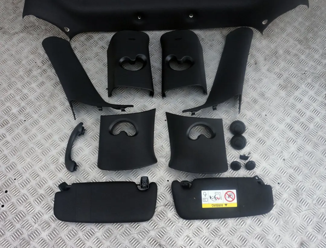  Genuine BMW Mini F56 Complete Headlining Roof Lining Roofliner Black + Pillars - SKU 7369253 - Part number 7369253