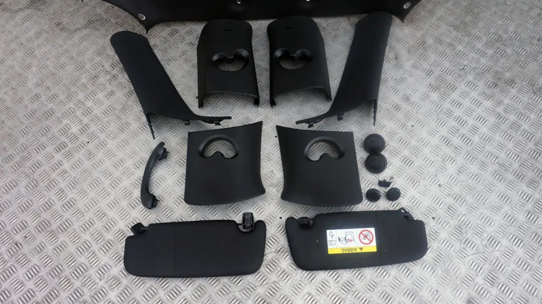  Genuine BMW Mini F56 Complete Headlining Roof Lining Roofliner Black + Pillars - SKU 7369253 - Part number 7369253