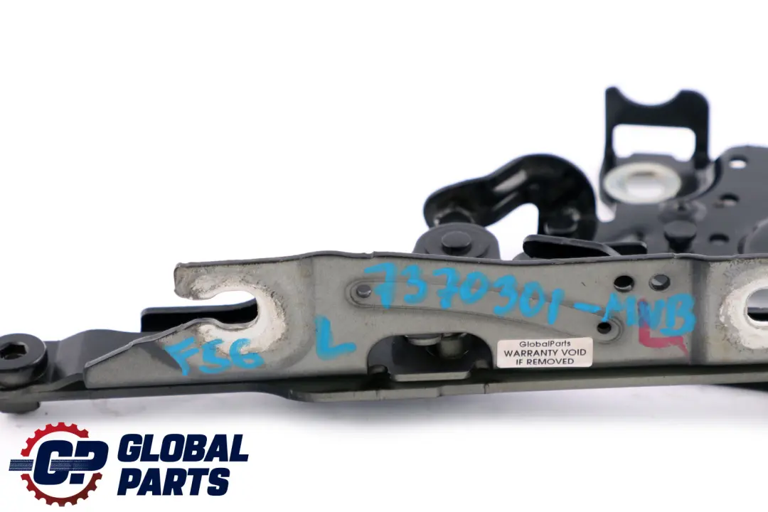 Left N/S Engine Hood Hinge Bonnet Midnight Black 7300565 to Mini F55 F56 F57 with Part number 7370301 Mini F55 F56 F57 Left N/S Engine Hood Hinge Bonnet Midnight Black 7300565 - SKU 7370301-MNB - Part number 7370301