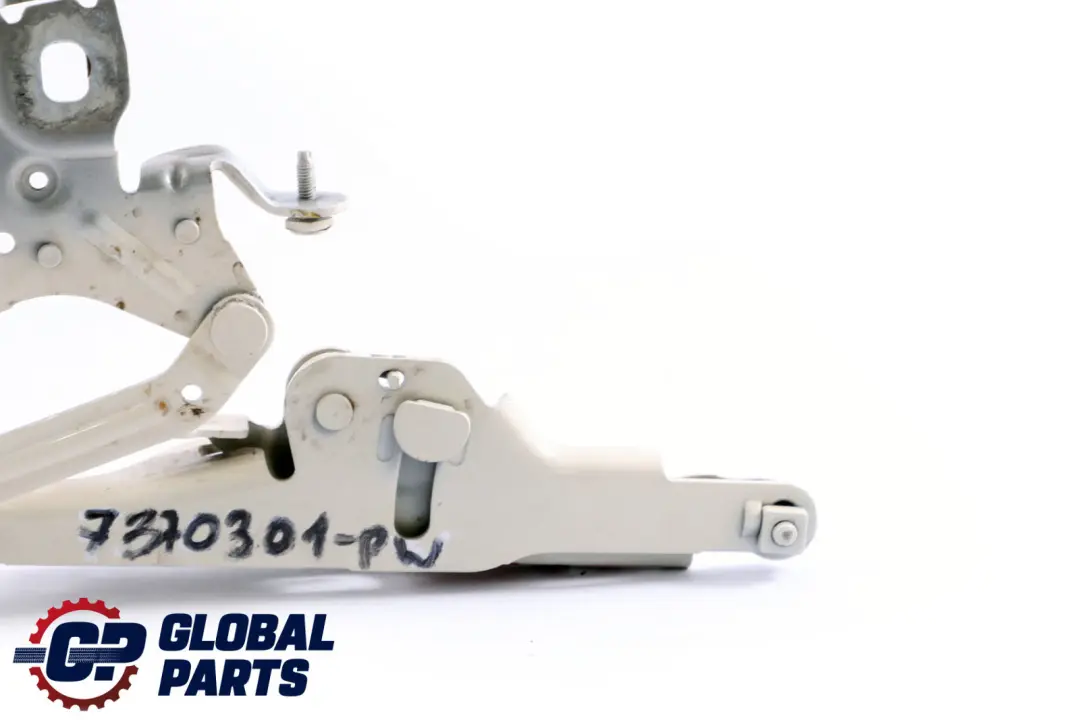 Izquierda Motor Capó Bisagra Bonete Pepper White 850 7300565 para Mini F55 F56 F57 con número de pieza 7370301 Mini F55 F56 F57 Izquierda Motor Capó Bisagra Bonete Pepper White 850 7300565 - SKU 7370301-PW - Número de pieza 7370301