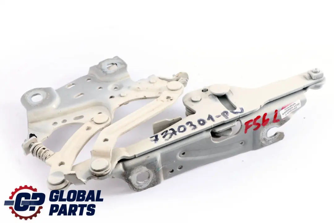 Scharnier Frontklappe Links Pepper White Weiss - 850 für Mini F55 F56 F57 mit Teilenummer 7370301 Mini F55 F56 F57 Scharnier Frontklappe Links Pepper White Weiss - 850 - SKU 7370301-PW - Teilenummer 7370301