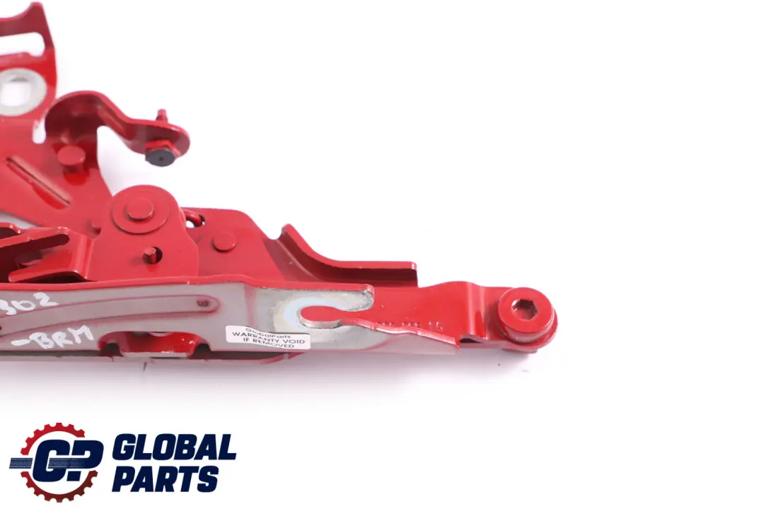 Right O/S Engine Hood Hinge Bonnet Blazing Red 7300566 to Mini F55 F56 with Part number 7370302 Mini F55 F56 Right O/S Engine Hood Hinge Bonnet Blazing Red 7300566 - SKU 7370302-BRM - Part number 7370302