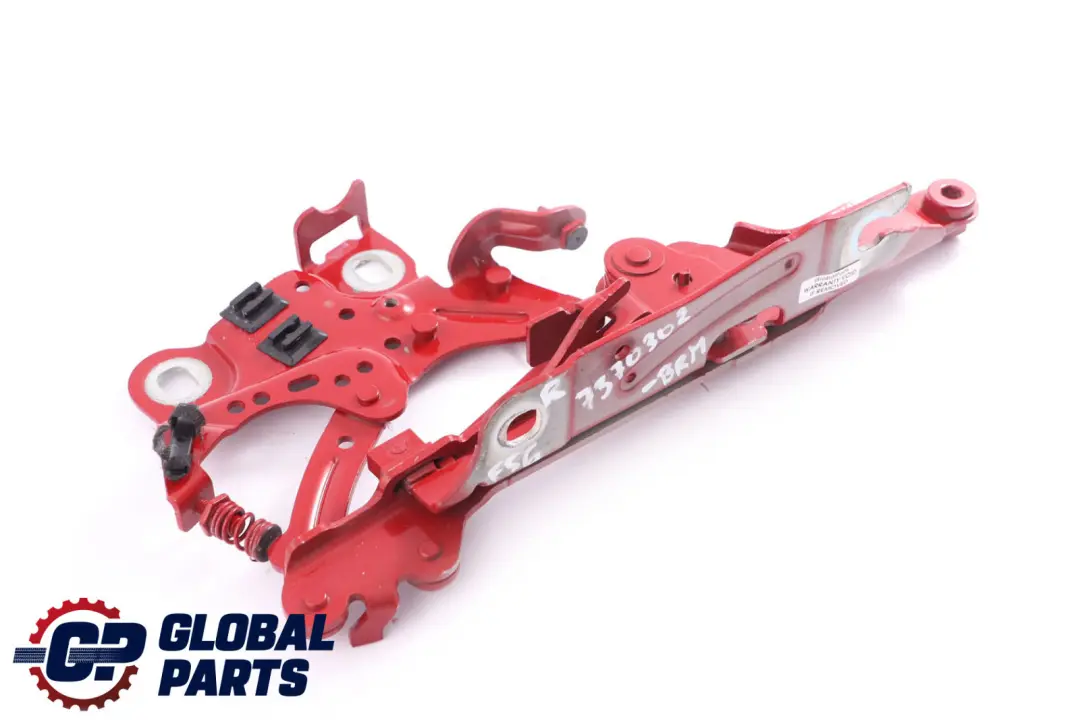 Right O/S Engine Hood Hinge Bonnet Blazing Red 7300566 to Mini F55 F56 with Part number 7370302 Mini F55 F56 Right O/S Engine Hood Hinge Bonnet Blazing Red 7300566 - SKU 7370302-BRM - Part number 7370302