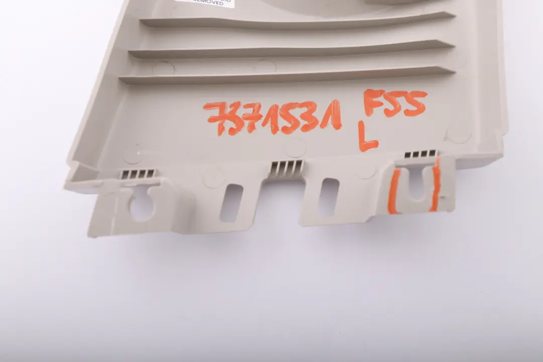 Copertura colonna B superiore sinistra SATELLITE GREY per Mini Cooper F55 con numero di parte 7371531 Mini Cooper F55 Copertura colonna B superiore sinistra SATELLITE GREY - SKU 7371531 - Numero di parte 7371531