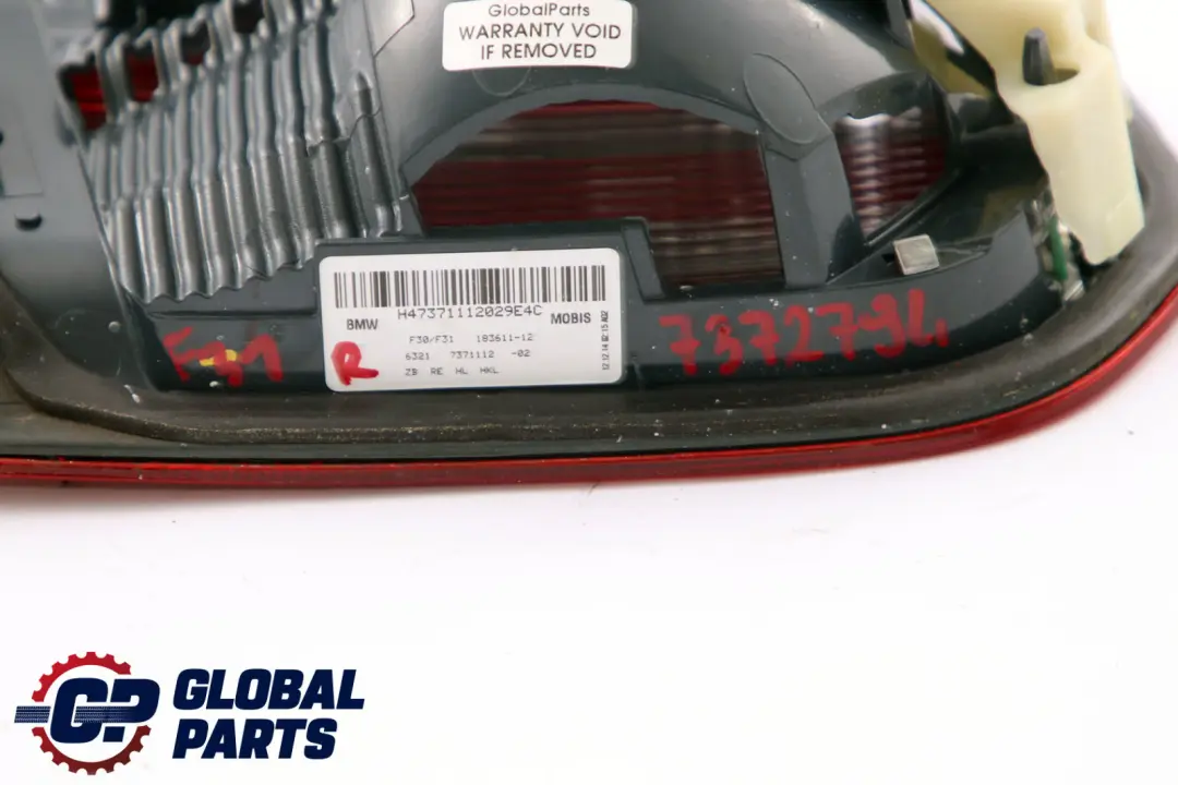 Heckleuchte Heckklappe Hinten Rechts für BMW F30 F80 M3 mit Teilenummer 7372794 BMW F30 F80 M3 Heckleuchte Heckklappe Hinten Rechts - SKU 7372794 - Teilenummer 7372794