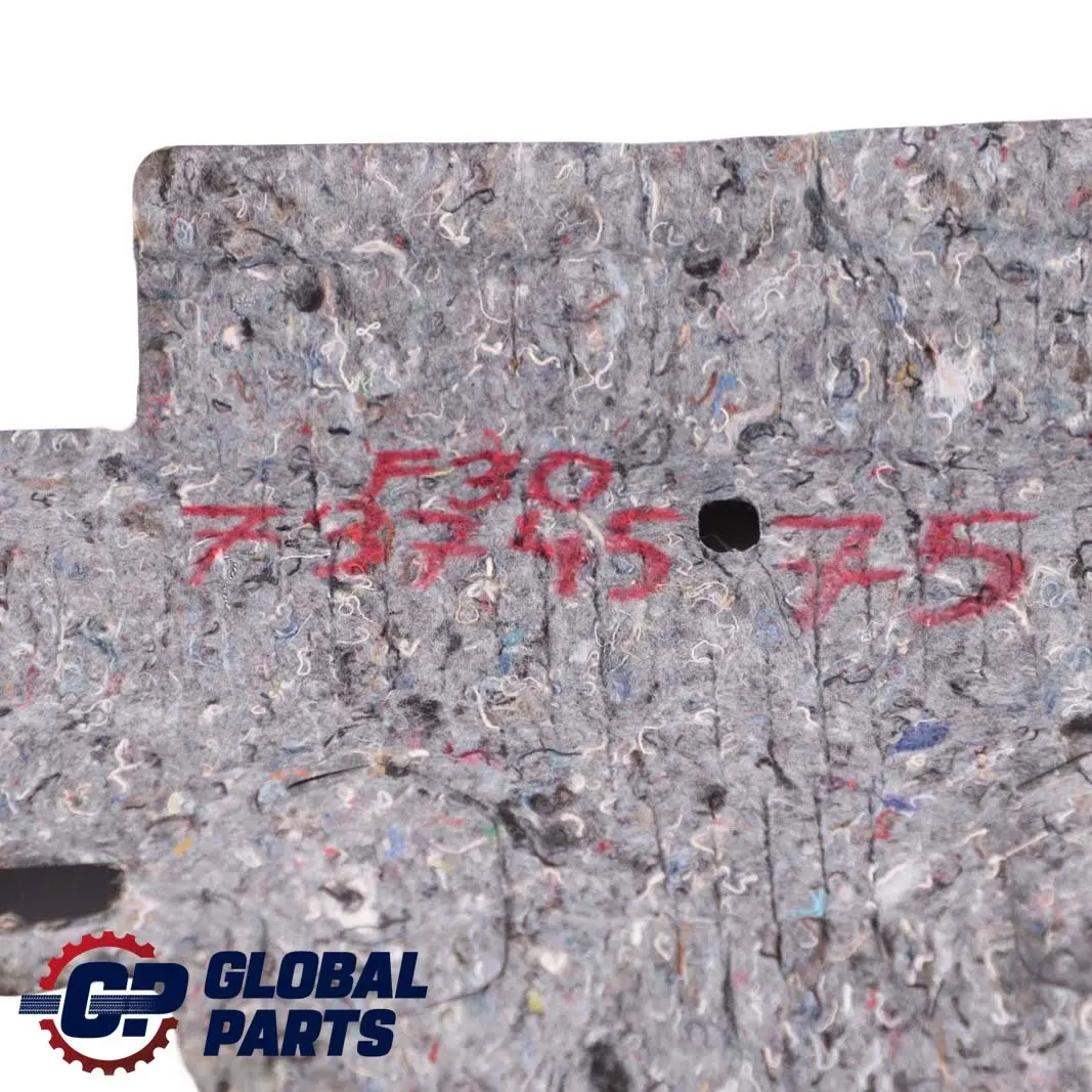 Floor Cover Carpet Insulation to BMW 3 Series F30 LCI 330e Hybrid Rear with Part number 7374575 BMW 3 Series F30 LCI 330e Hybrid Rear Floor Cover Carpet Insulation - SKU 7374575 - Part number 7374575