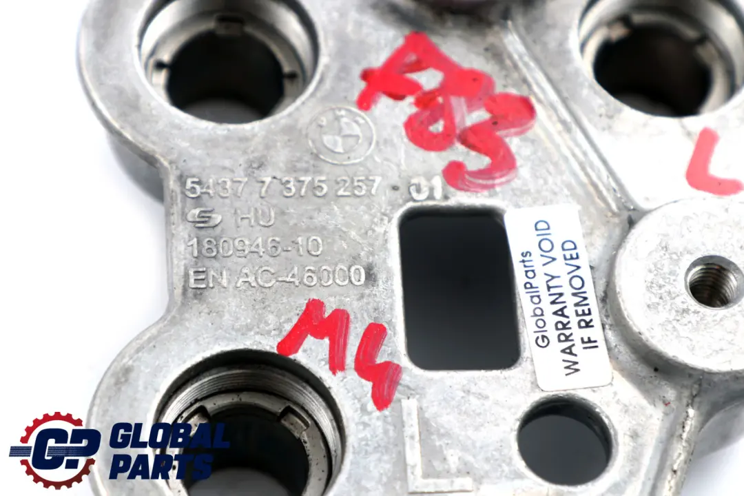 BMW F33 F83 M4 Staffa Console Principale Modulo Cuscinetto Posteriore Sinistra - SKU 7375257 - Numero di parte 7375257