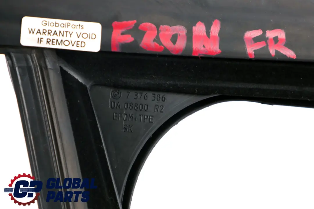 Guide De Fenêtre De Porte Avant Droite Joint O/S pour BMW F20 LCI à propos du numéro de pièce 7376386 BMW F20 LCI Guide De Fenêtre De Porte Avant Droite Joint O/S - SKU 7376386 - Numéro de pièce 7376386
