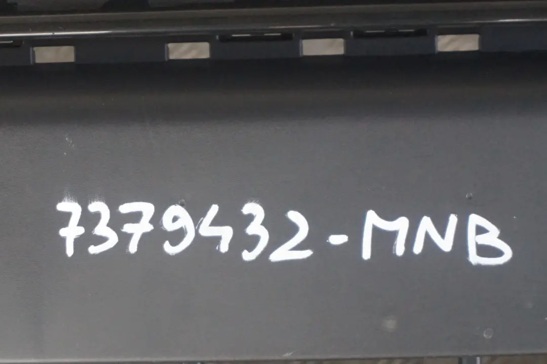 BMW Mini Cooper F55 F56 F57 Complete Front Bumper Trim Panel Midnight Black - SKU 7379432-MNB - Part number 7379432