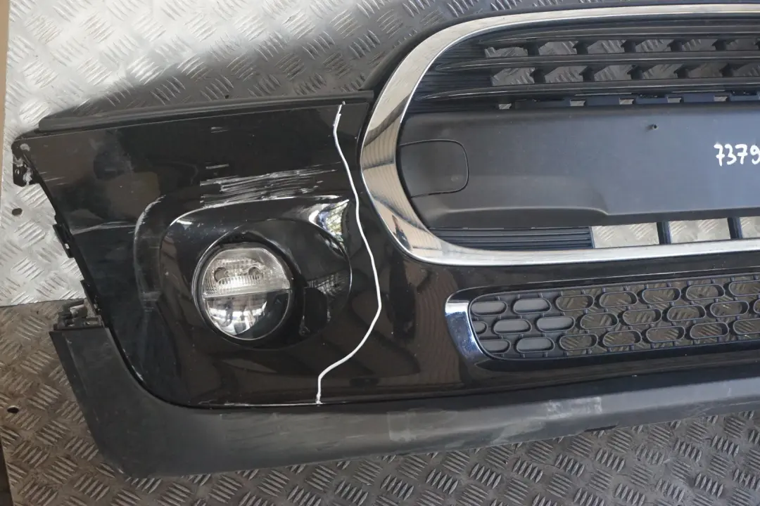 BMW Mini Cooper F55 F56 F57 Complete Front Bumper Trim Panel Midnight Black - SKU 7379432-MNB - Part number 7379432