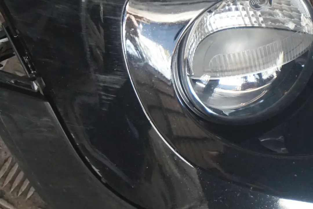 BMW Mini Cooper F55 F56 F57 Complete Front Bumper Trim Panel Midnight Black - SKU 7379432-MNB - Part number 7379432