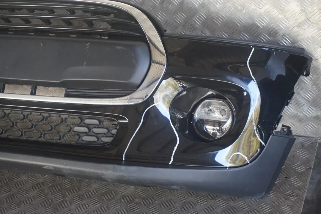 BMW Mini Cooper F55 F56 F57 Complete Front Bumper Trim Panel Midnight Black - SKU 7379432-MNB - Part number 7379432