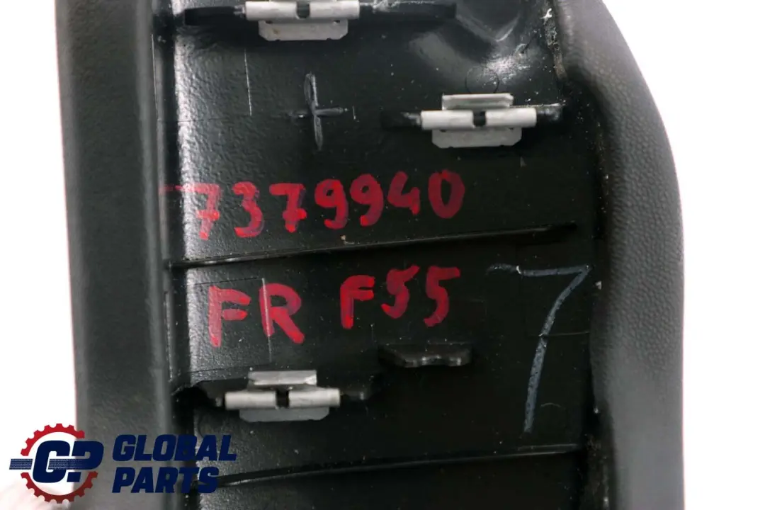 Apoyabrazos Puerta Panel Delantero Derecho Carbono Negro para Mini Cooper F55 con número de pieza 7379940 Mini Cooper F55 Apoyabrazos Puerta Panel Delantero Derecho Carbono Negro - SKU 7379940 - Número de pieza 7379940