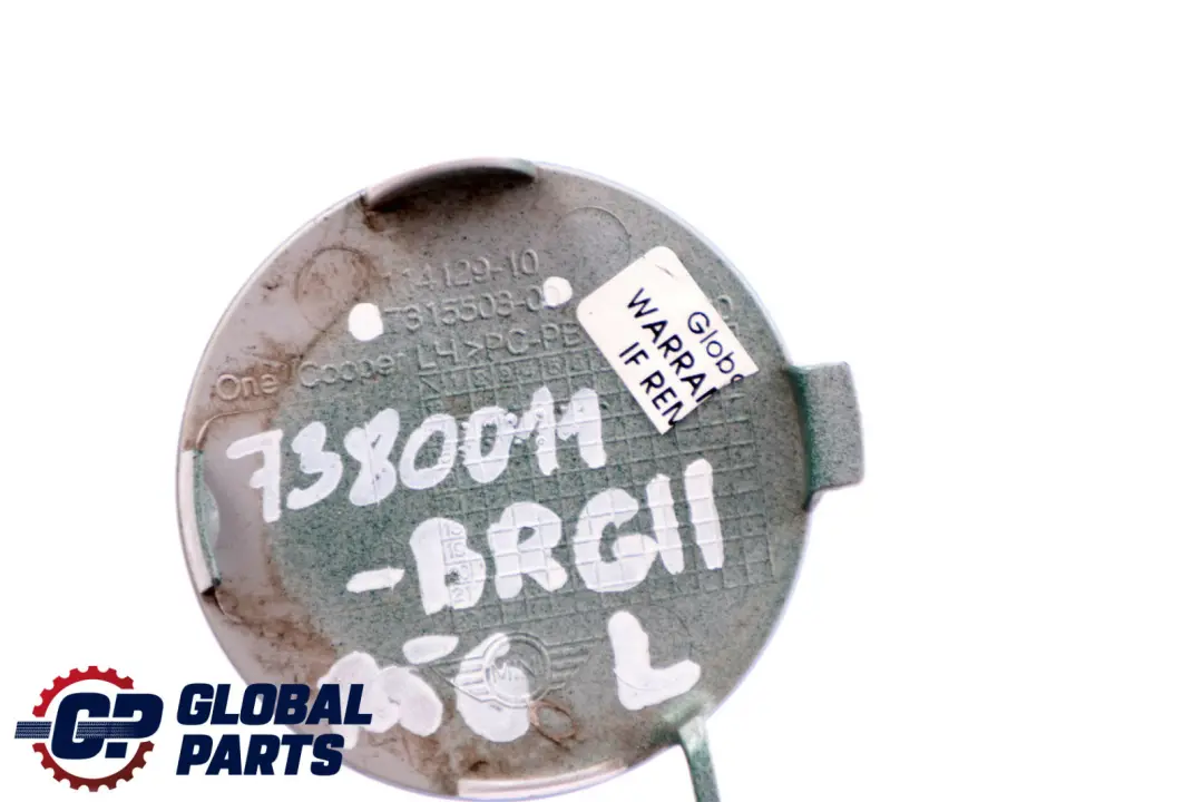 Blende Abschleppöse Lackiert Links British Racing Green für BMW Mini Cooper F56 mit Teilenummer 7380011 BMW Mini Cooper F56 Blende Abschleppöse Lackiert Links British Racing Green - SKU 7380011-BRGII - Teilenummer 7380011