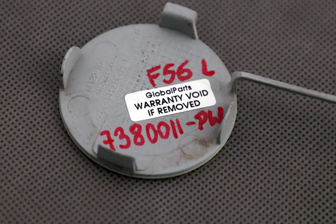 Mini Cooper F56 F57 Cover Flap Towing Eye Paraurti Posteriore Sini Pepper Bianco - SKU 7380011-PW - Numero di parte 7380011