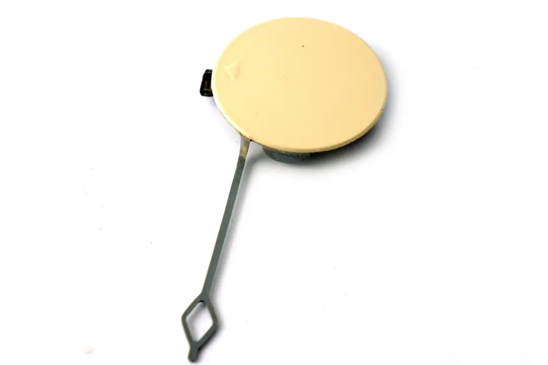 BMW Mini Cooper 1 F56 Cover Flap Towing Eye Rear Bumper Left N/S Pepper White - SKU 7380011-PW1 - Part number 7380011