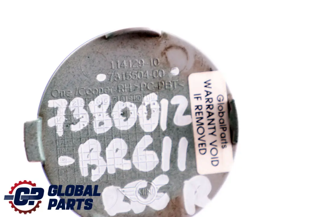 Blende Abschleppöse Rechts British Racing Green II B22 für BMW Mini Cooper F56 mit Teilenummer 7380012 BMW Mini Cooper F56 Blende Abschleppöse Rechts British Racing Green II B22 - SKU 7380012-BRGII - Teilenummer 7380012