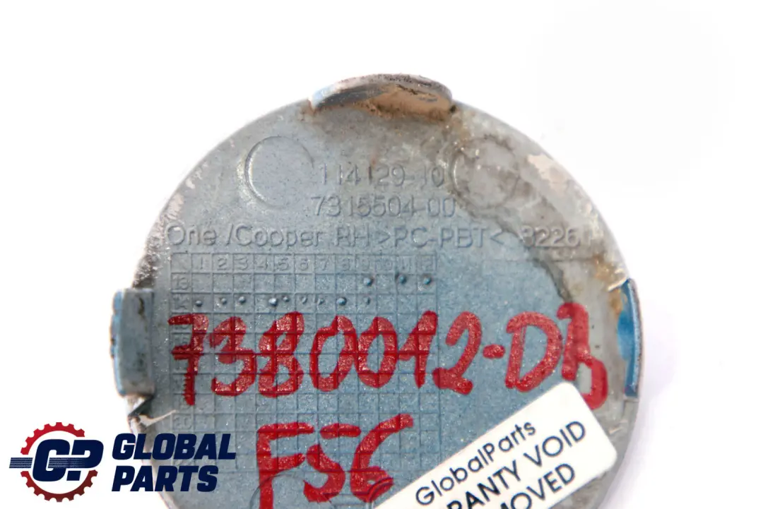 BMW Mini Cooper F56 Cover Flap Towing Eye Rear Bumper Right O/S Deep Blue B69 - SKU 7380012-DB - Part number 7380012