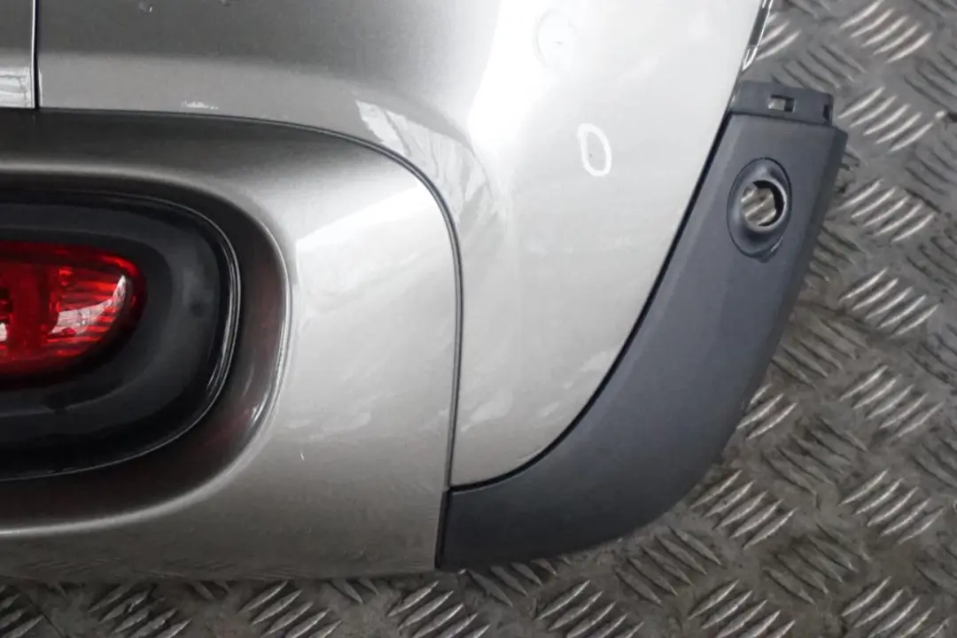 Mini F56 F57 Cooper S Complete Rear Bumper Panel Melting Silver - C2K - SKU 7380020-MELT - Part number 7380020