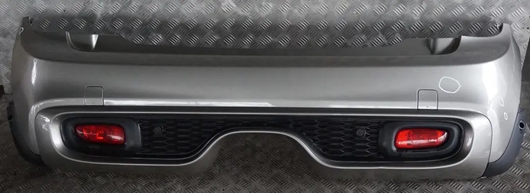 Mini F56 F57 Cooper S Complete Rear Bumper Panel Melting Silver - C2K - SKU 7380020-MELT - Part number 7380020