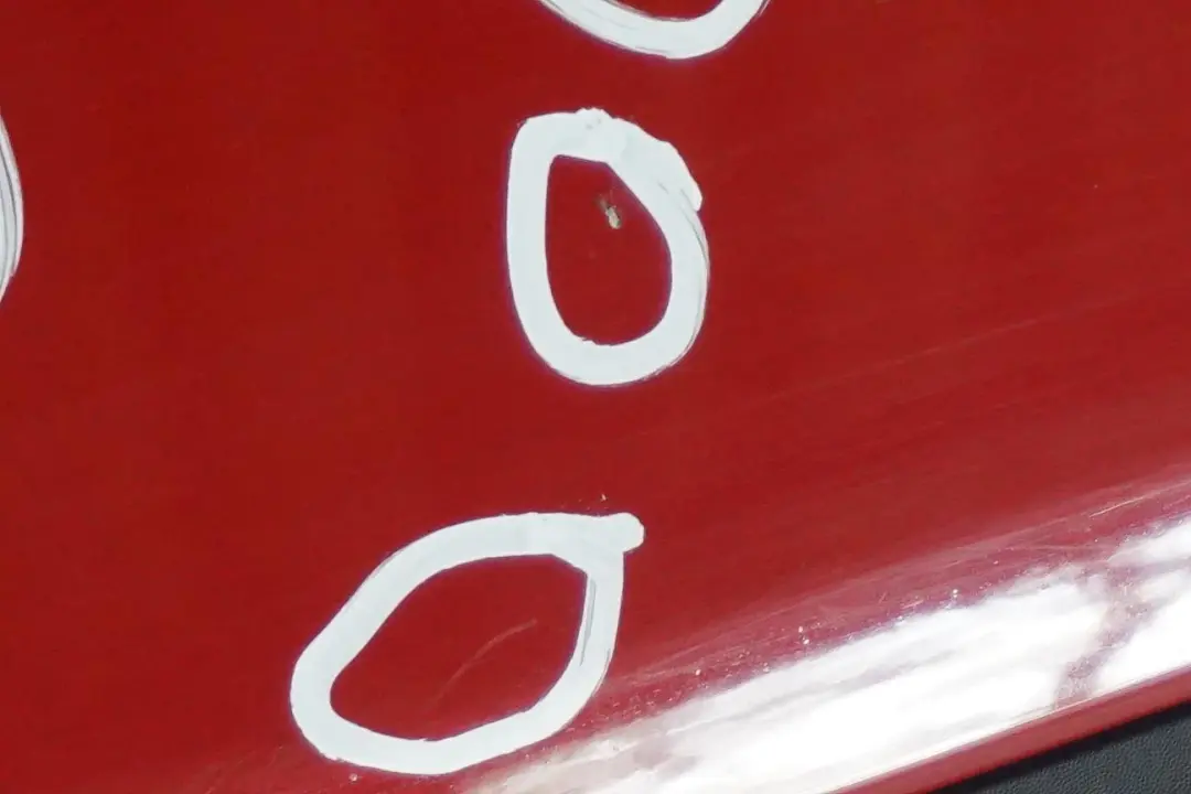 Complete Rear Bumper Trim Panel Blazing Red Metallic - B83 to Mini Cooper F55 with Part number 7380023 Mini Cooper F55 Complete Rear Bumper Trim Panel Blazing Red Metallic - B83 - SKU 7380023-BRM - Part number 7380023