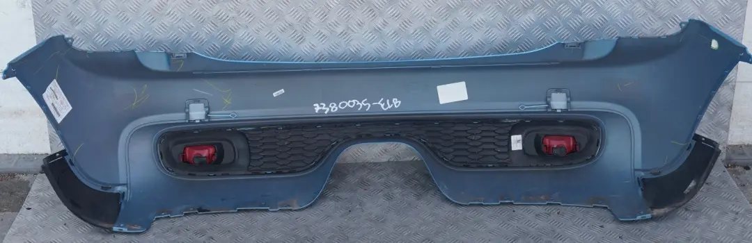 Complete Rear Bumper Trim Electric Blue II Metallic - B86 to BMW Mini F55 Cooper S with Part number 7380035 BMW Mini F55 Cooper S Complete Rear Bumper Trim Electric Blue II Metallic - B86 - SKU 7380035-ELB - Part number 7380035