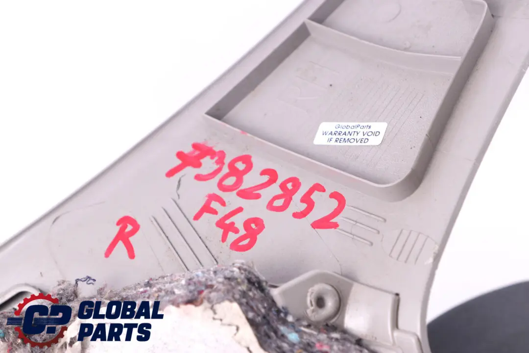 F48N LCI Cover C D Pillar Trim Panel Right O/S Grey to BMW X1 Series F48 with Part number 7382852 BMW X1 Series F48 F48N LCI Cover C D Pillar Trim Panel Right O/S Grey - SKU 7382852 - Part number 7382852