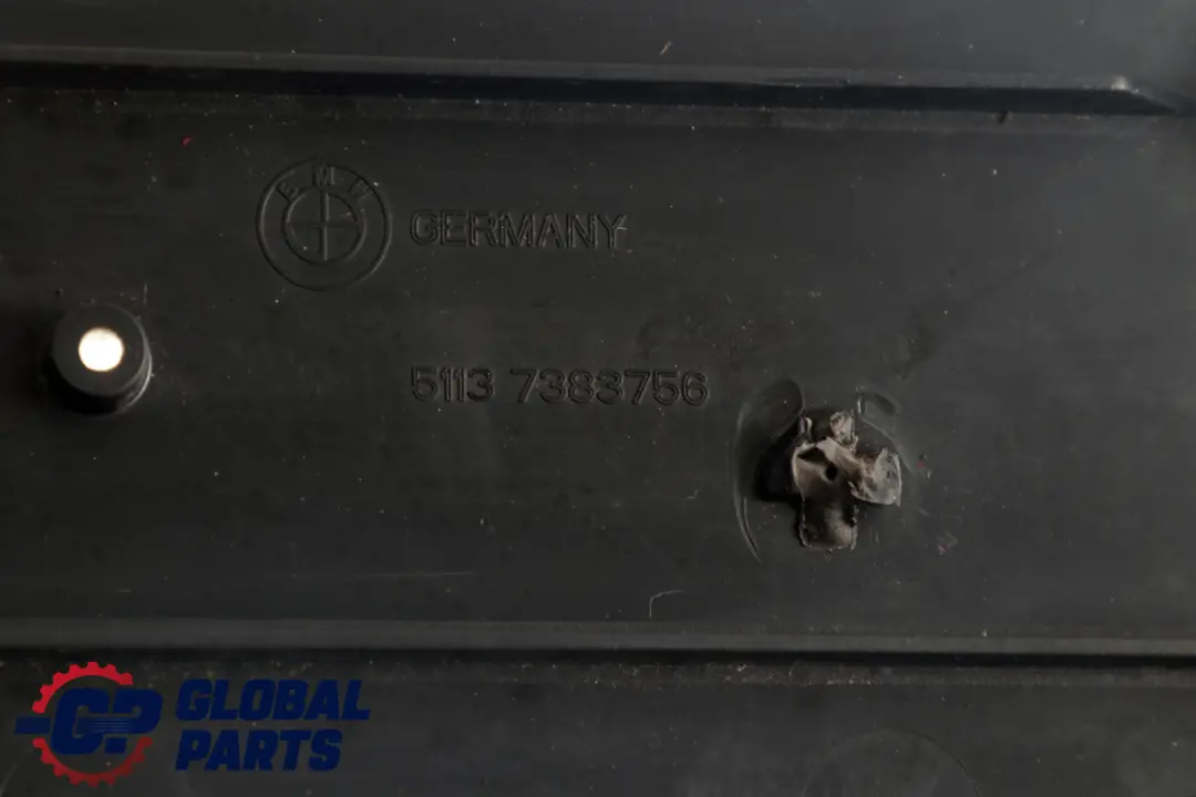 BMW F20 F21 LCI Parachoques Delantero Base De La Placa Matrícula Negro - SKU 7383756 - Número de pieza 7383756