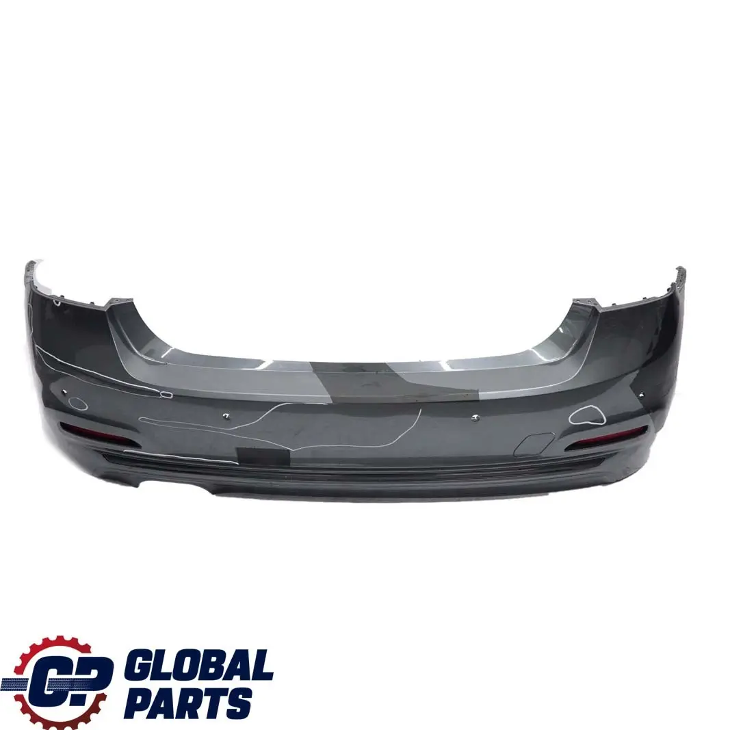 Bumper Trim Panel PDC Mineralgrau Grey - B39 to BMW 3 F30 LCI Sport Line Rear with Part number 7384603 BMW 3 F30 LCI Sport Line Rear Bumper Trim Panel PDC Mineralgrau Grey - B39 - SKU 7384603-MG - Part number 7384603